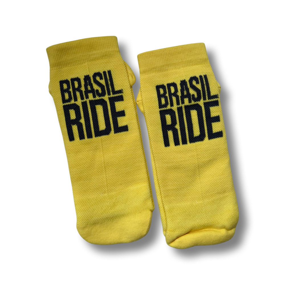 Meia Brasil Ride Amarela